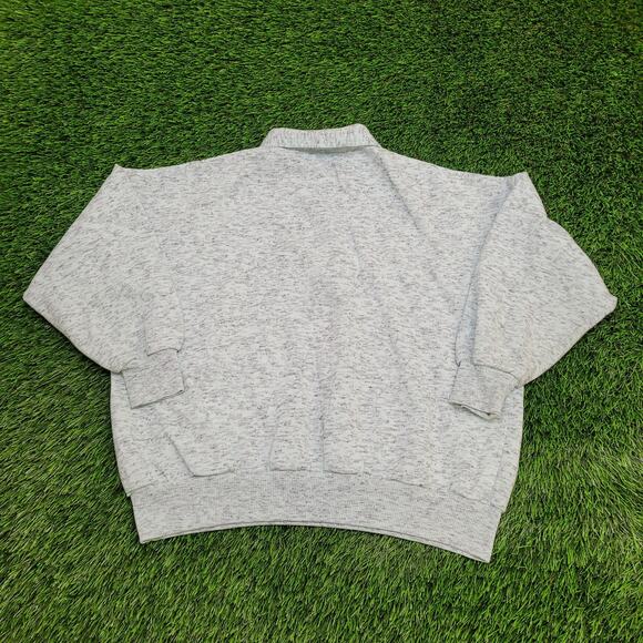 Vintage 80s MOD Sweatshirt Womens XL 23x22 Gray Green - Picture 2 of 10